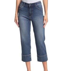 Kut From The Kloth Jeans Annie Mid Rise Cropped Straight Leg Medium Wash Size 4